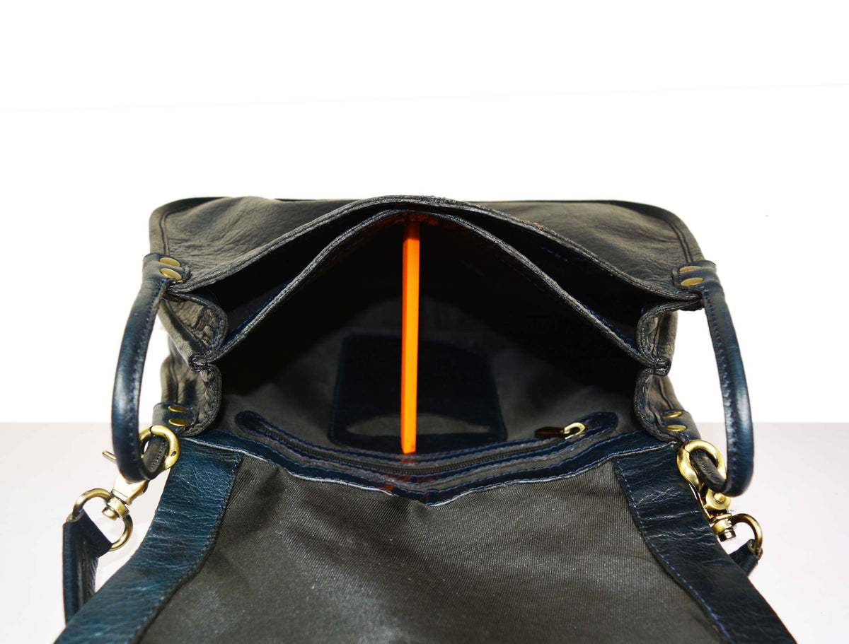 Gander Leather Handbag Black - Black