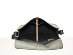 Penticton Leather  Shoulder Bag - Raven Black
