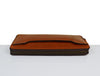 Kenora Leather Clutch Bag - Pecan Brown