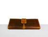 Barrie Leather Clutch Wallet - Caramel Brown