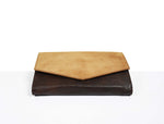 Orillia Leather Suede Clutch Bag - Tortilla