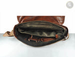 Plano Leather Messenger Bag - Brown