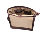 Borden Leather Messenger Bag - Walnut Brown