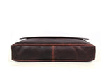 Borden Leather Messenger Bag - Walnut Brown
