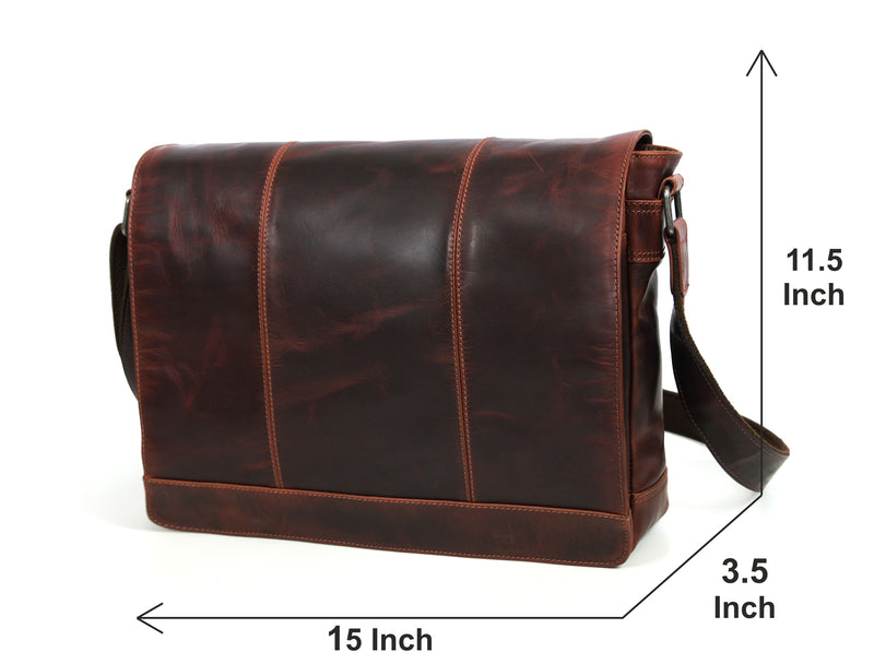 Manhattan - Leather Messenger bag