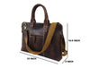 Waco Leather Messenger Bag - Walnut Brown