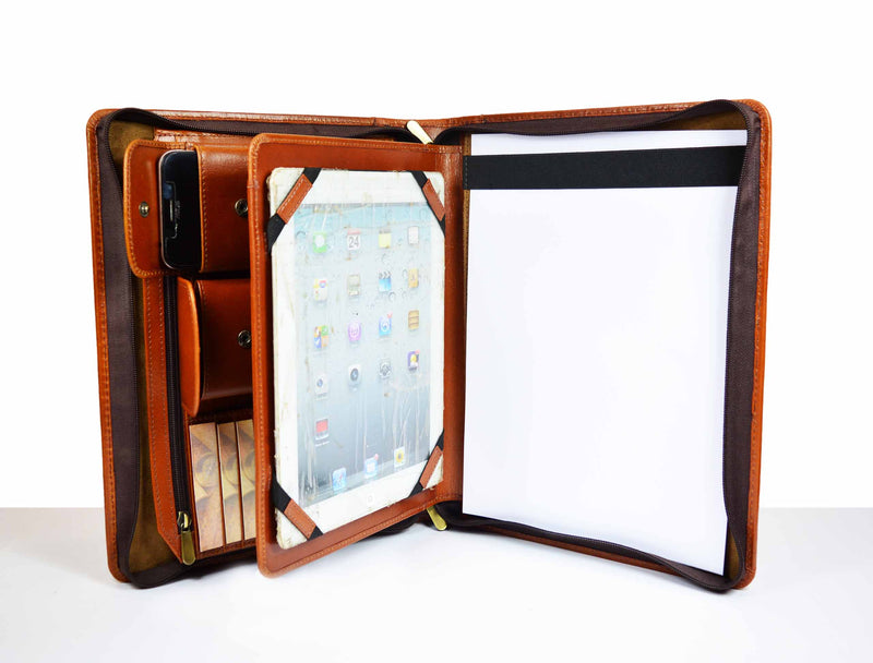 Tolredo Leather Travel Organizer - Tawny Brown