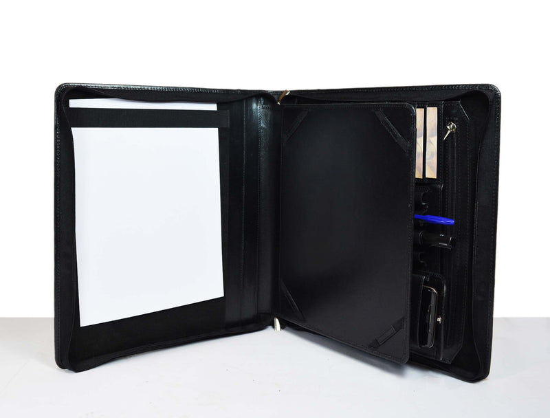 Tolredo Leather Travel Organizer - Raven Black