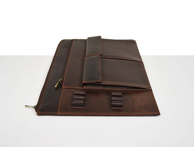 Tolredo Leather Travel Organizer Walnut Brown