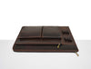 Tolredo Leather Travel Organizer Walnut Brown