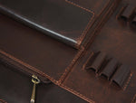 Tolredo Leather Travel Organizer Walnut Brown