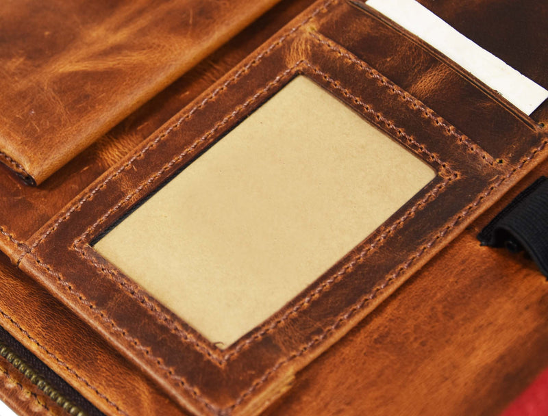 Tolredo Leather Travel Organizer - Caramel Brown