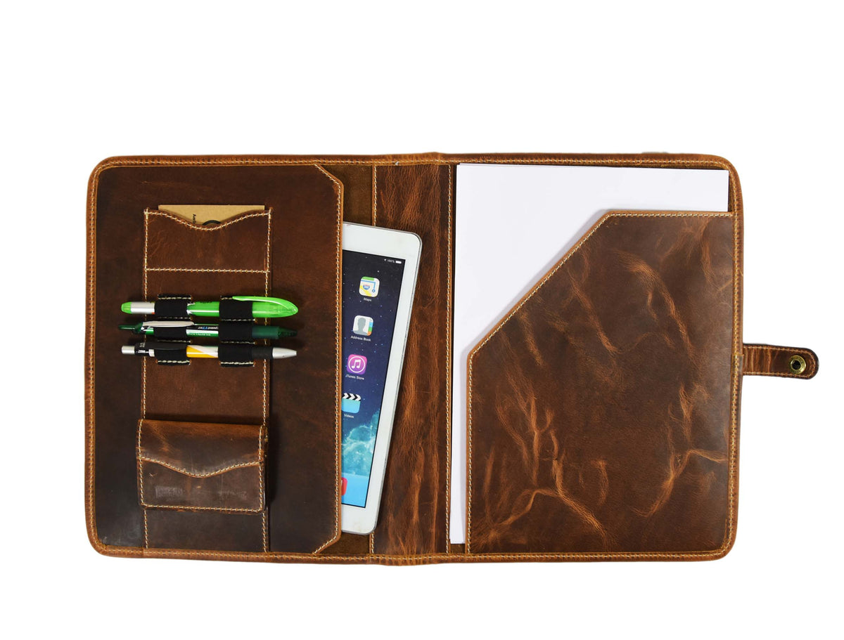 Tolredo Leather Travel Organizer - Caramel Brown