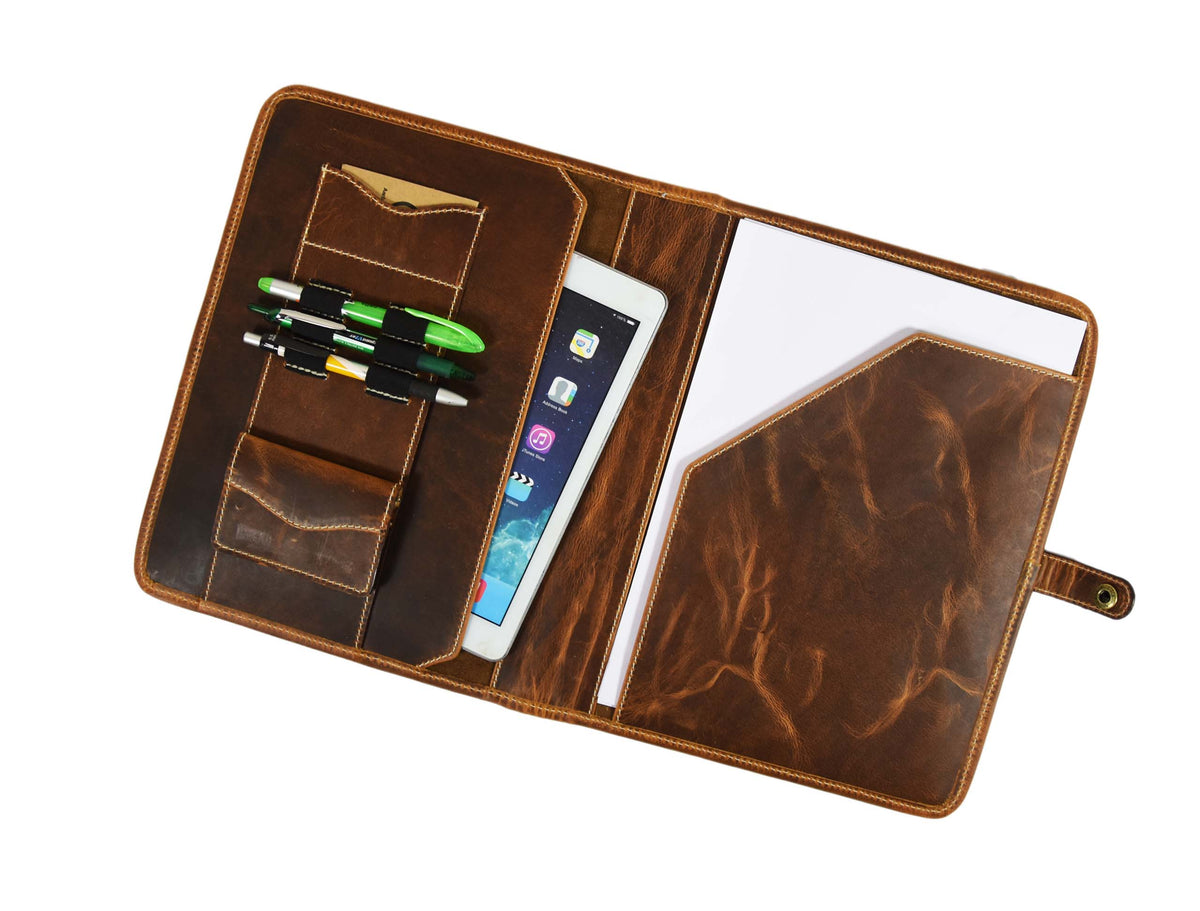 Tolredo Leather Travel Organizer - Caramel Brown