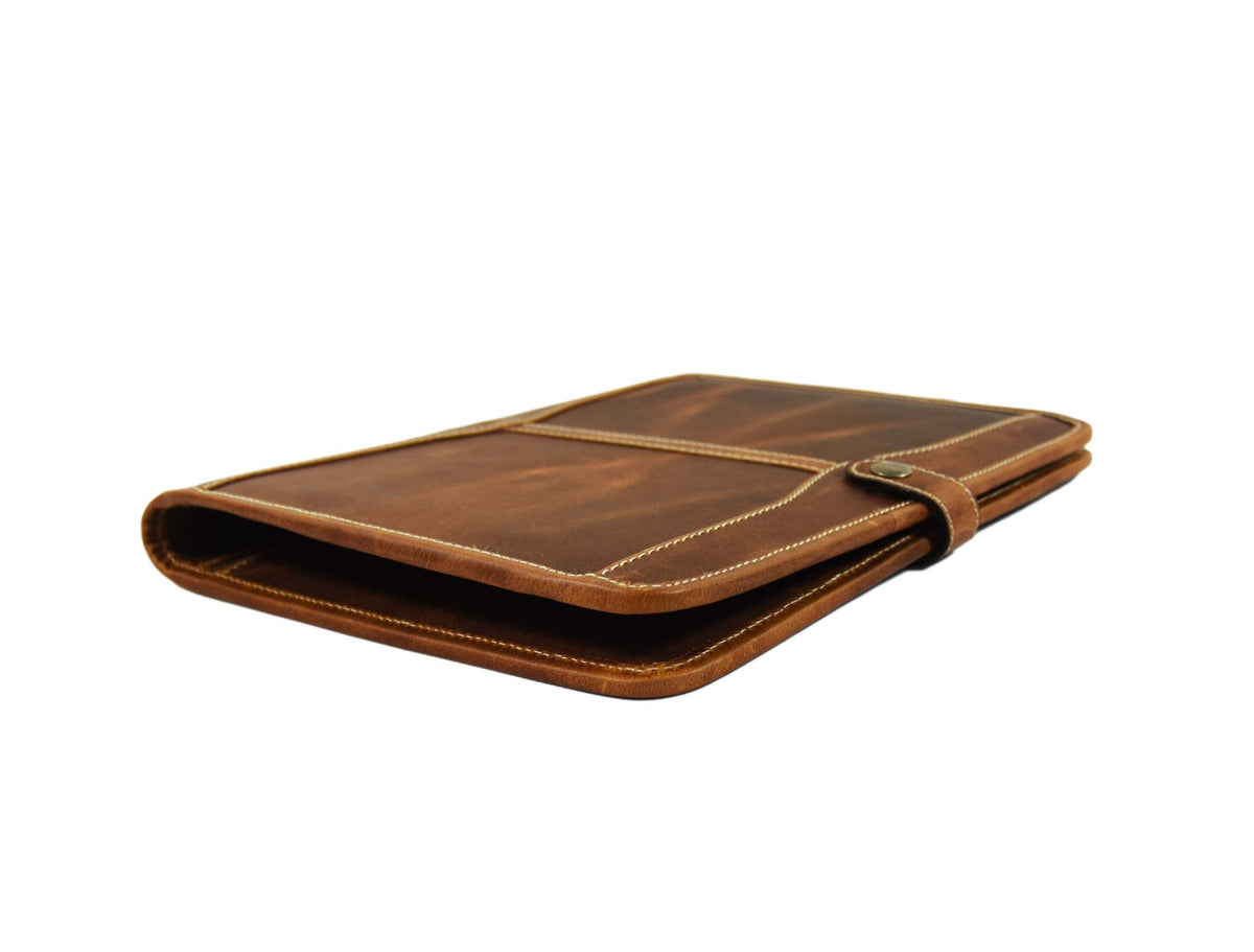 Tolredo Leather Travel Organizer - Caramel Brown