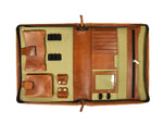 Tolredo Leather Travel Organizer - Tawny Brown