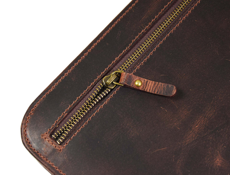 Caraquet Leather Travel Organizer -  Walnut Brown