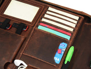 Caraquet Leather Travel Organizer -  Walnut Brown
