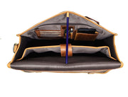 Fresno Leather Portfolio Bag - Caramel Brown