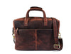 Clovis Leather Briefcase - Walnut Brown