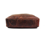 Clovis Leather Briefcase - Walnut Brown