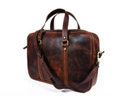 Fairfield Leather Briefcase - Walnut
