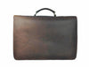 Trenton Leather Portfolio Bag - Dark Brown