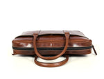 Hayward 17" Leather Office Bag - Cinnamon Tan