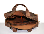 Lowell Leather Portfolio Bag  16" -  Walnut Brown