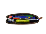 Vintage Leather Pencil Case - Stationery Pouch