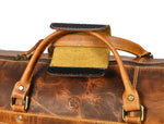Dawson Leather Travel Bag - Walnut Brown.