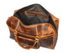 Dawson Leather Travel Bag - Walnut Brown.
