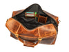 Dawson Leather Travel Bag - Walnut Brown.