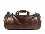 Iowa Leather Weekender Bag -  Umber Brown