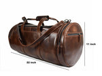 Iowa Leather Weekender Bag -  Umber Brown