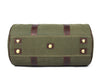 Leather Canvas Travel Bag - Green