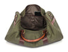 Leather Canvas Travel Bag - Green