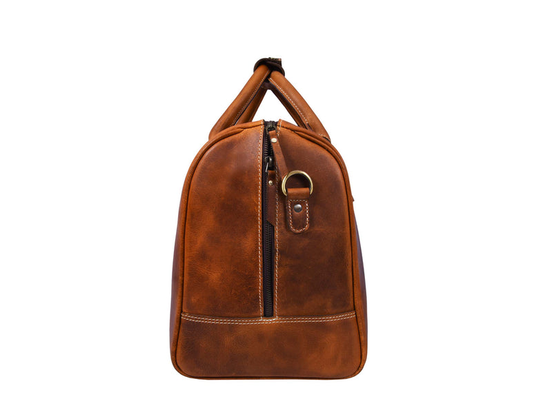 Walton Leather Travel Bag -  Caramel Brown