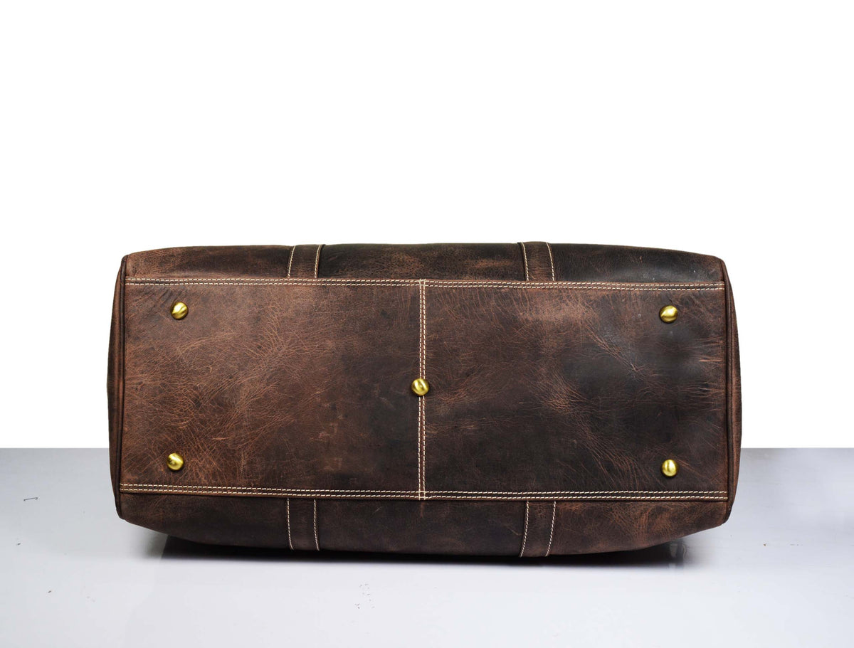 Walton Leather Travel Bag - Walnut Brown