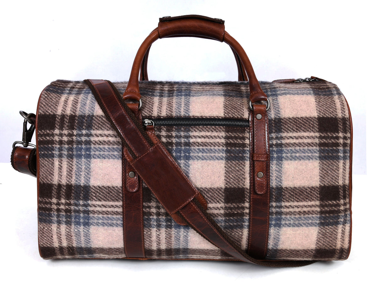 Manchester Leather & Tweed Duffle Bag