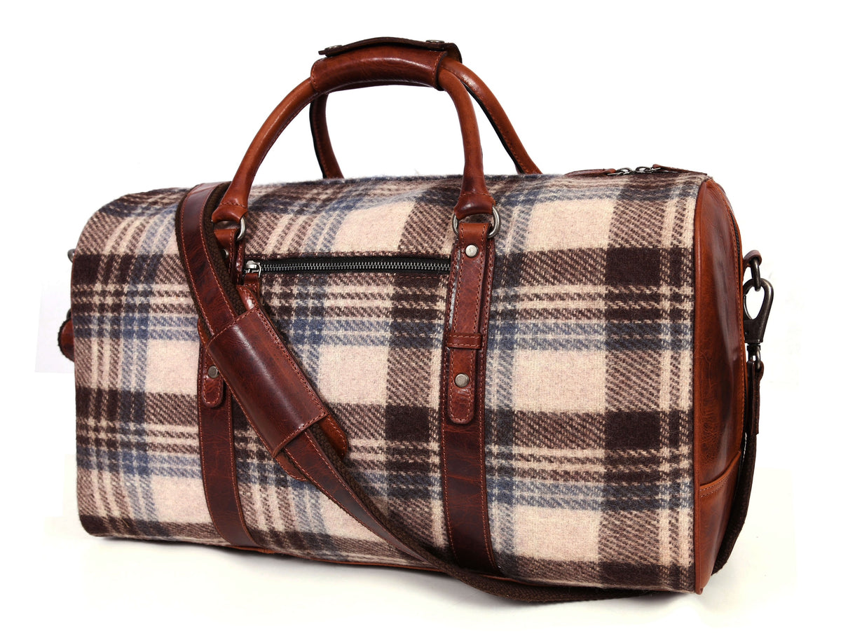 Manchester Leather & Tweed Duffle Bag