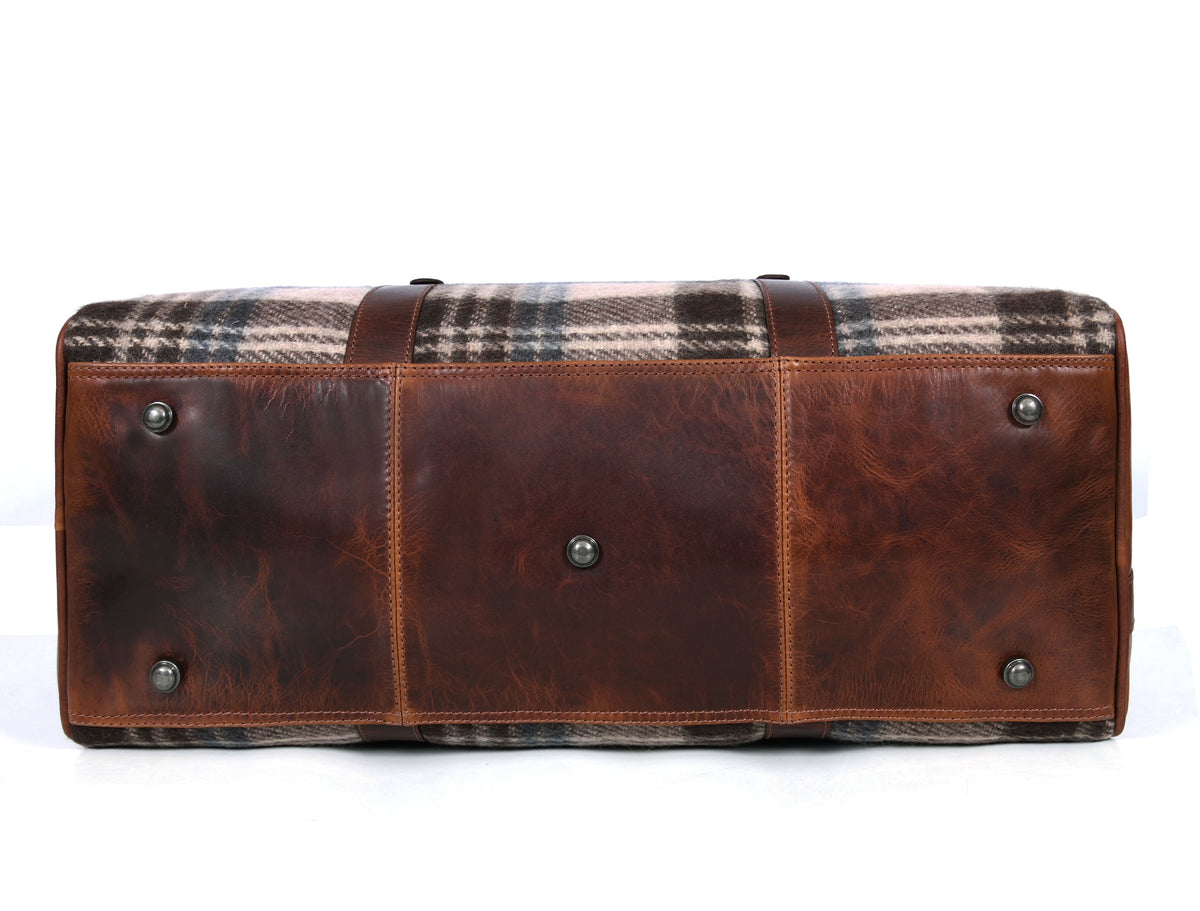 Manchester Leather & Tweed Duffle Bag