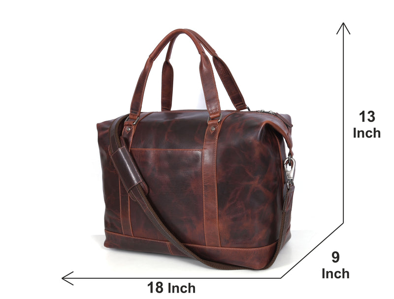 Manhattan - Leather Duffle Bag