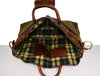 Murrieta Leather Canvas Travel Bag - Olive Green