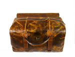 Peoria Leather Weekender Bag - Caramel Brown