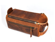 Winston Leather Toiletry Bag – Durable & Stylish Travel Case