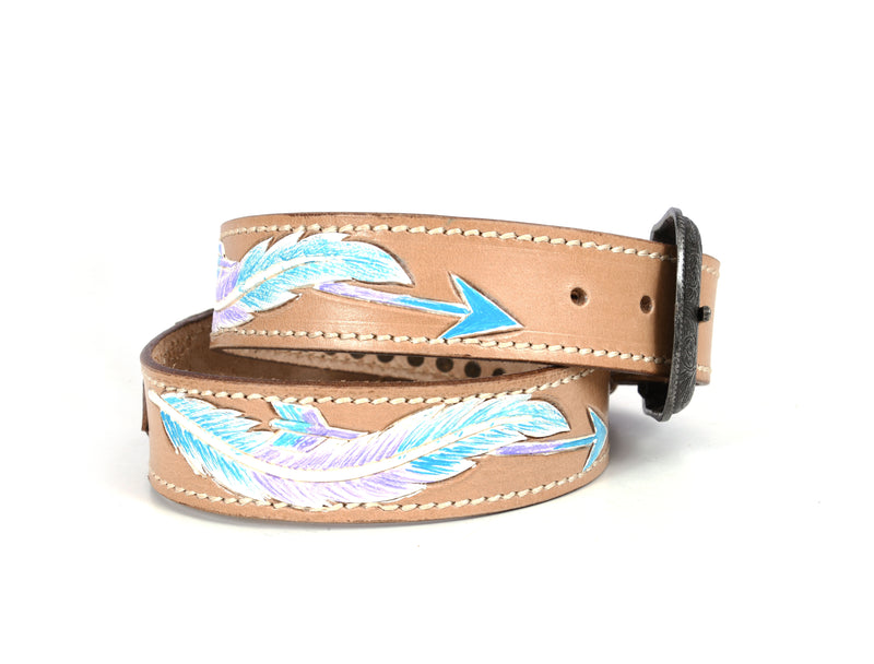 Tolredo Leather Womens fashionable Belts – Coffee  (WBLT- 537-A)