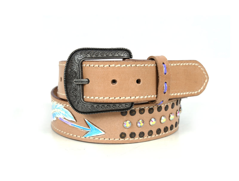 Tolredo Leather Womens fashionable Belts – Coffee  (WBLT- 537-A)