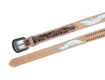 Tolredo Leather Womens fashionable Belts – Coffee  (WBLT- 537-A)