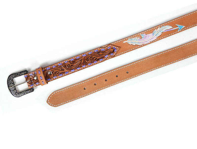 Tolredo Leather Womens fashionable Belts – Caramel  ( WBLT- 537)
